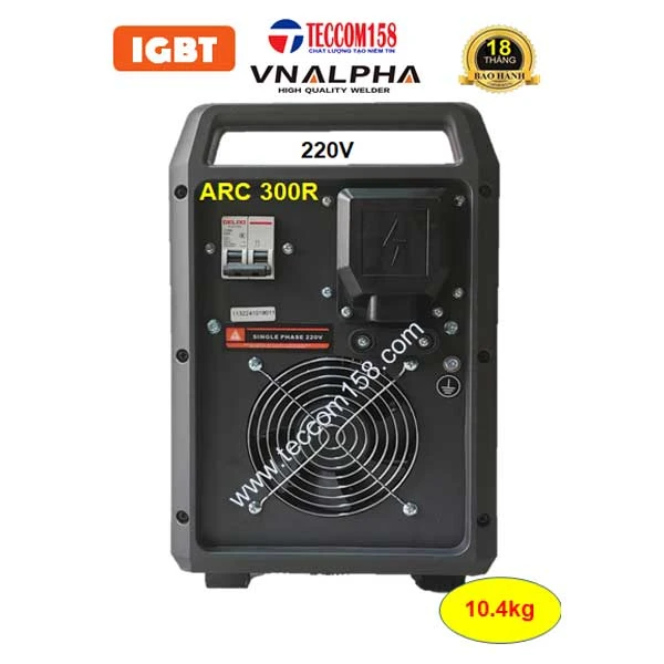 VNALPHA ARC-300R CHUYÊN QUE 4 LY 100% 5LY 80% TÍCH HỢP LIFT TIG HÀN INNOX MỎNG, INPUT 220V, CẤU HÌNH 6 BO 8 IGBT 2 KHÁNG 6 TỤ INPUT 220V