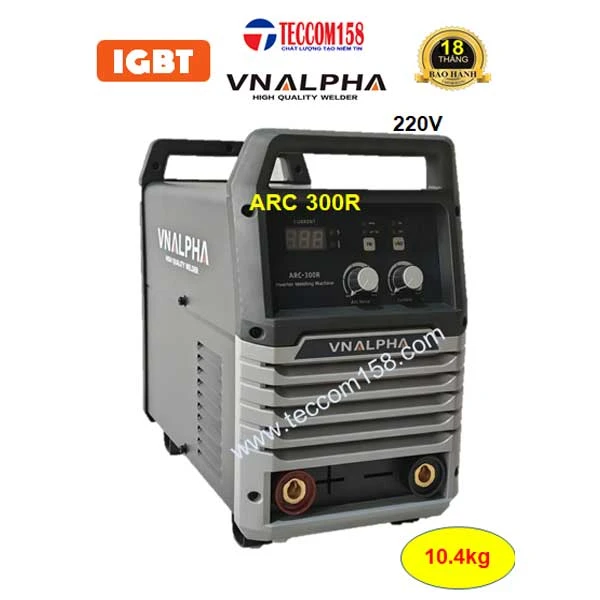 VNALPHA ARC-300R CHUYÊN QUE 4 LY 100% 5LY 80% TÍCH HỢP LIFT TIG HÀN INNOX MỎNG, INPUT 220V, CẤU HÌNH 6 BO 8 IGBT 2 KHÁNG 6 TỤ INPUT 220V