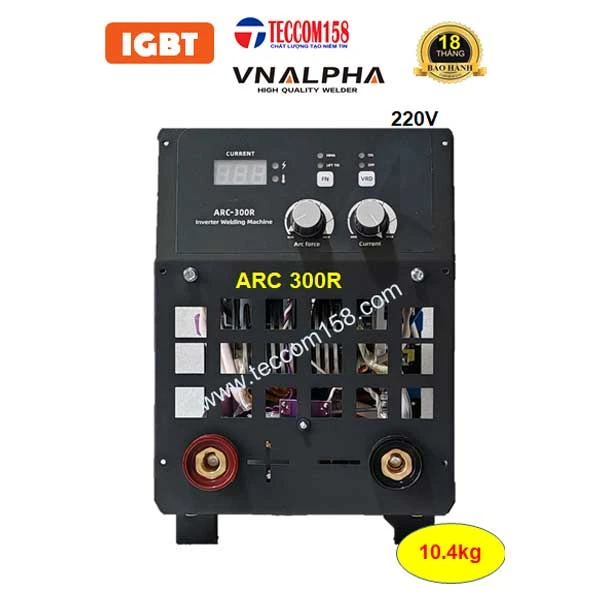 VNALPHA ARC-300R CHUYÊN QUE 4 LY 100% 5LY 80% TÍCH HỢP LIFT TIG HÀN INNOX MỎNG, INPUT 220V, CẤU HÌNH 6 BO 8 IGBT 2 KHÁNG 6 TỤ INPUT 220V