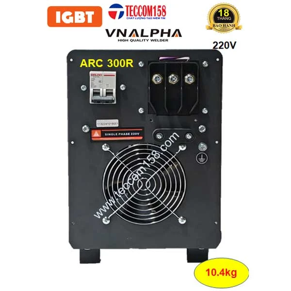 VNALPHA ARC-300R CHUYÊN QUE 4 LY 100% 5LY 80% TÍCH HỢP LIFT TIG HÀN INNOX MỎNG, INPUT 220V, CẤU HÌNH 6 BO 8 IGBT 2 KHÁNG 6 TỤ INPUT 220V