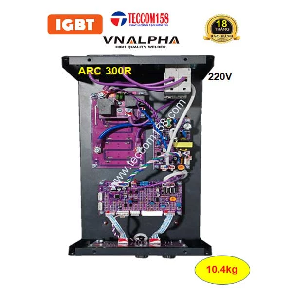 VNALPHA ARC-300R CHUYÊN QUE 4 LY 100% 5LY 80% TÍCH HỢP LIFT TIG HÀN INNOX MỎNG, INPUT 220V, CẤU HÌNH 6 BO 8 IGBT 2 KHÁNG 6 TỤ INPUT 220V
