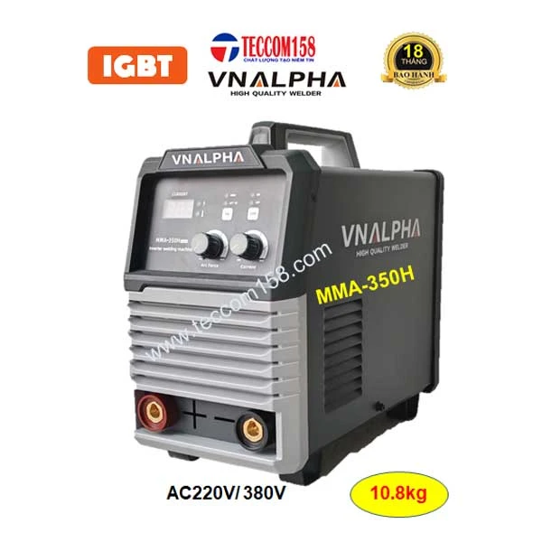 VNALPHA MMA-350H CHUYÊN QUE 4LY QUE CHỊU LỰC E7018 100% 5LY 80% TÍCH HỢP LIFT TIG HÀN INNOX MỎNG, DẢI ĐIỆN RỘNG 180V-420V, CẤU HÌNH 6 BO 8 IGBT HIỆN ĐẠI