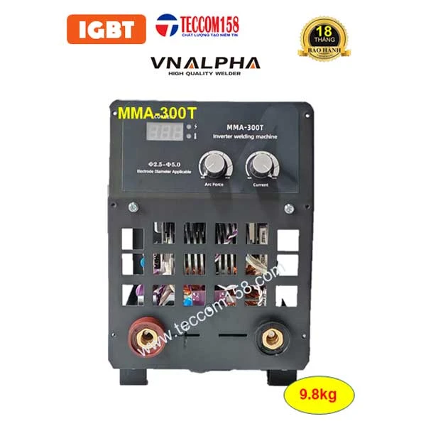 VNALPHA MMA-300T CHUYÊN QUE 4LY, QUE CHỊU LỰC E7018 100% 5LY 80% CẤU HÌNH 6 BO 8 IGBT, INPUT 380V