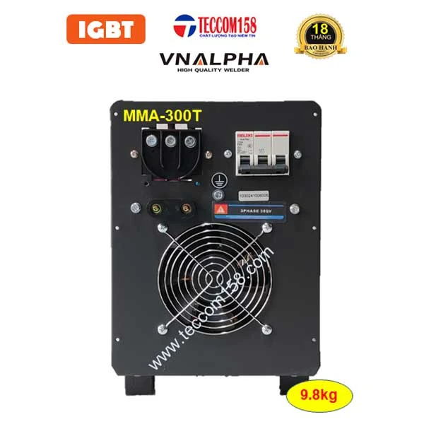 VNALPHA MMA-300T CHUYÊN QUE 4LY, QUE CHỊU LỰC E7018 100% 5LY 80% CẤU HÌNH 6 BO 8 IGBT, INPUT 380V