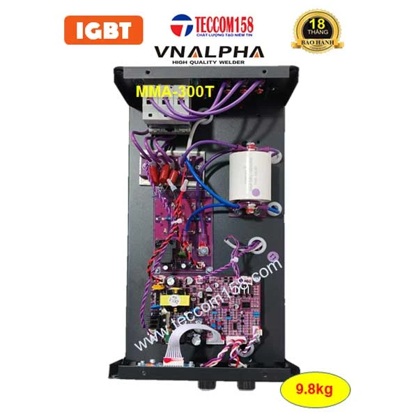 VNALPHA MMA-300T CHUYÊN QUE 4LY, QUE CHỊU LỰC E7018 100% 5LY 80% CẤU HÌNH 6 BO 8 IGBT, INPUT 380V