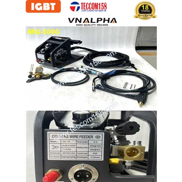 VNALPHA MIG-500G BÁN TỰ ĐỘNG, ĐẦU RỜI CUỘN 15KG MÁY CẤU HÌNH 9 BO 2 MODUL KHỐI IGBT 2 KHÁNG, CẤU HÌNH ĐẦU TIÊN Ở VN