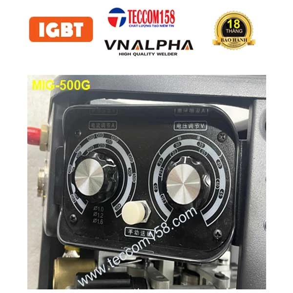 VNALPHA MIG-500G BÁN TỰ ĐỘNG, ĐẦU RỜI CUỘN 15KG MÁY CẤU HÌNH 9 BO 2 MODUL KHỐI IGBT 2 KHÁNG, CẤU HÌNH ĐẦU TIÊN Ở VN