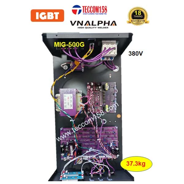 VNALPHA MIG-500G BÁN TỰ ĐỘNG, ĐẦU RỜI CUỘN 15KG MÁY CẤU HÌNH 9 BO 2 MODUL KHỐI IGBT 2 KHÁNG, CẤU HÌNH ĐẦU TIÊN Ở VN
