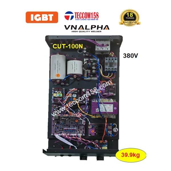 VNALPHA CUT-100N  CẤU HÌNH 11 BO 4IGBT TÍCH HỢP MÁY NÉN KHÍ 1.38KW  MMA 250A + CUT PLASMA 30MM, INPUT 380V